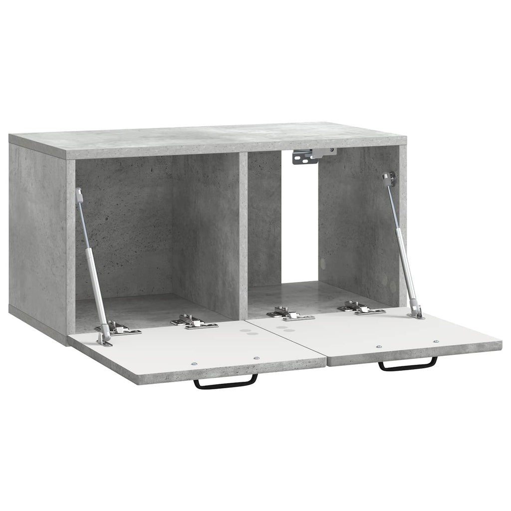 Wandmontierter TV-Schrank Betongrau 59,5 x 31 x 30 cm