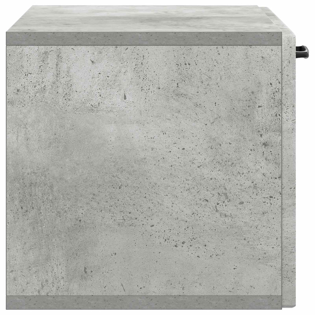 Wandmontierter TV-Schrank Betongrau 59,5 x 31 x 30 cm