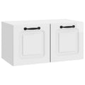 Wandmontierter TV-Schrank Hochglanz Weiß 59,5 x 31 x 30 cm