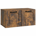 Wandmontierter TV-Schrank Geräucherte Eiche 59,5 x 31 x 30 cm