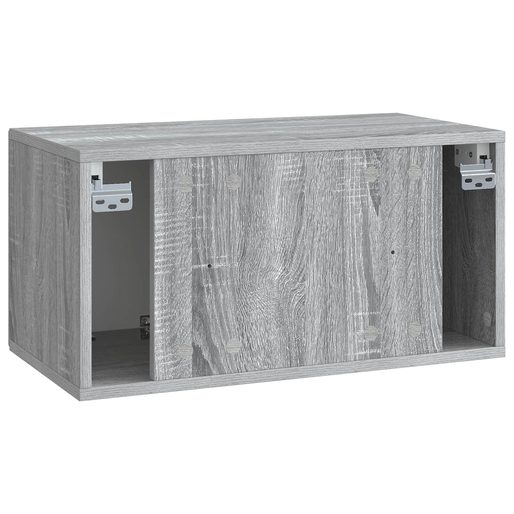 Wandmontierter TV-Schrank Graues Sonoma 59,5 x 31 x 30 cm