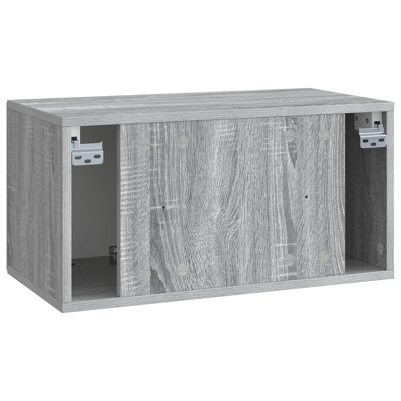 Wandmontierter TV-Schrank Graues Sonoma 59,5 x 31 x 30 cm