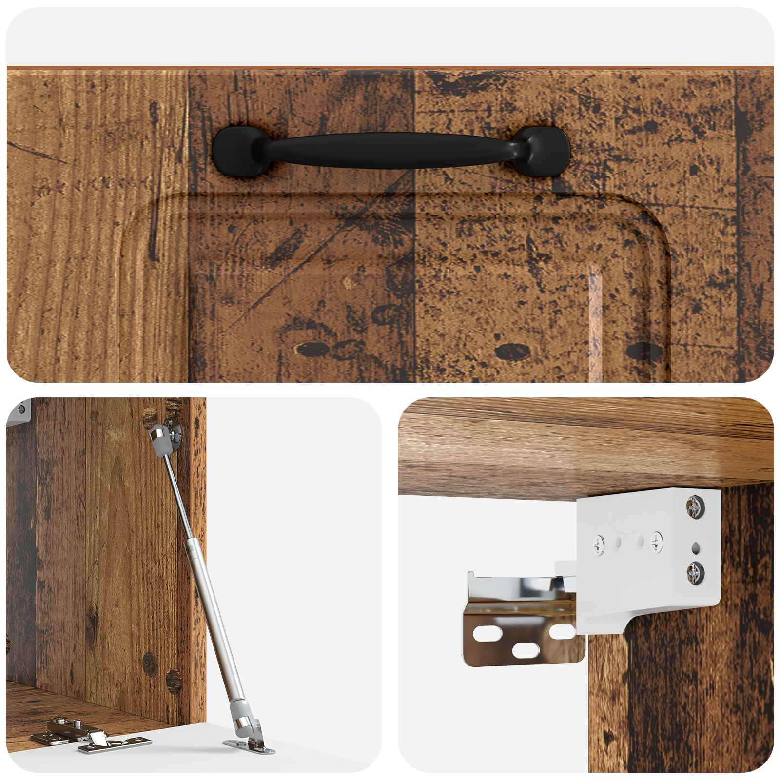 Wandmontierter TV-Schrank Altholz 59,5 x 31 x 30 cm