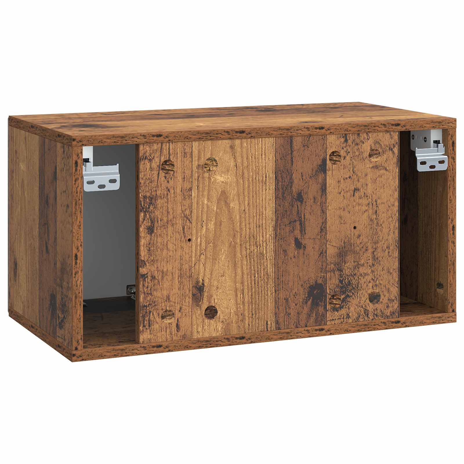 Wandmontierter TV-Schrank Altholz 59,5 x 31 x 30 cm