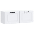 Wandmontierter TV-Schrank Weiß 78,5 x 31 x 30 cm Holzwerkstoff