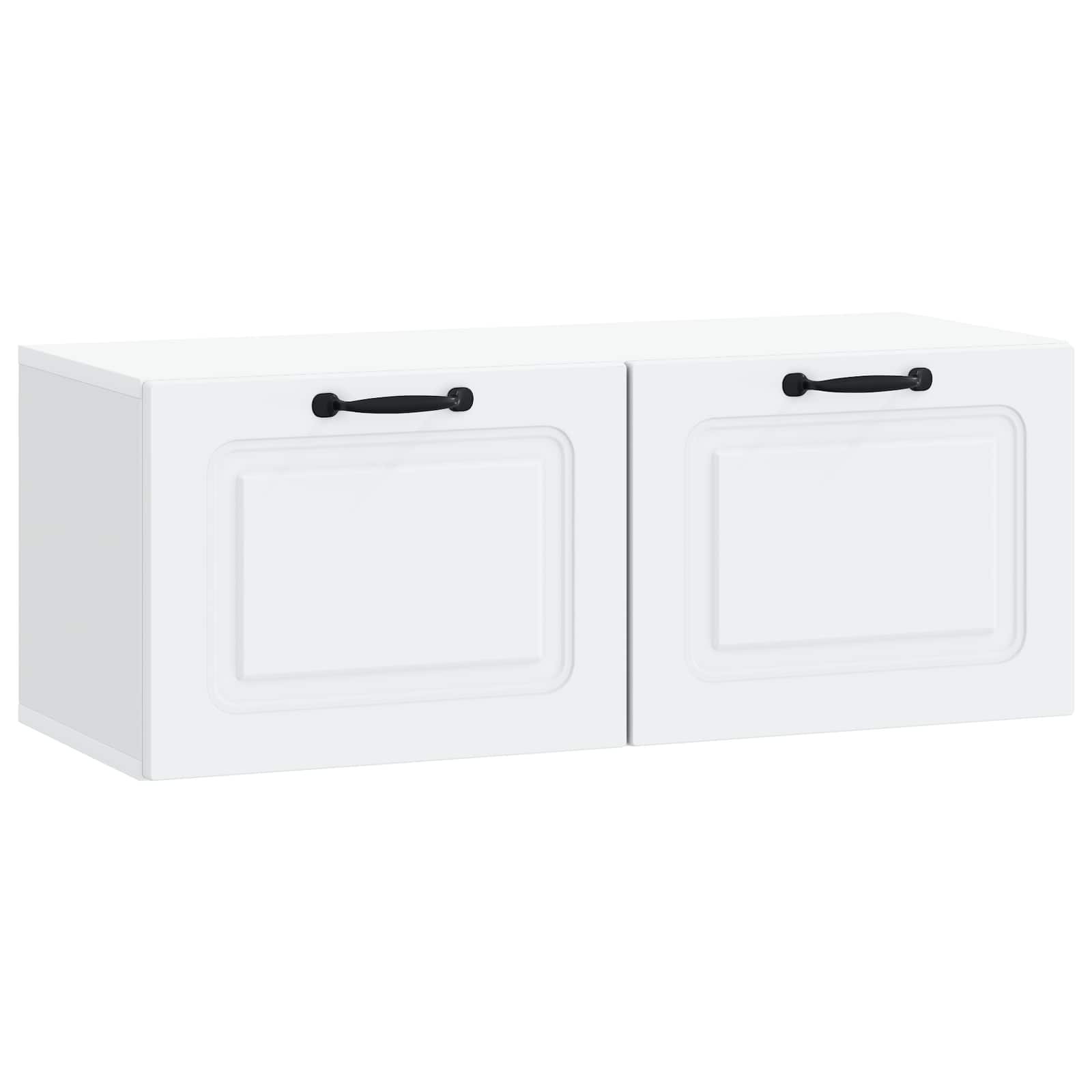 Wandmontierter TV-Schrank Weiß 78,5 x 31 x 30 cm Holzwerkstoff