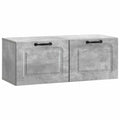 Wandmontierter TV-Schrank Betongrau 78,5 x 31 x 30 cm
