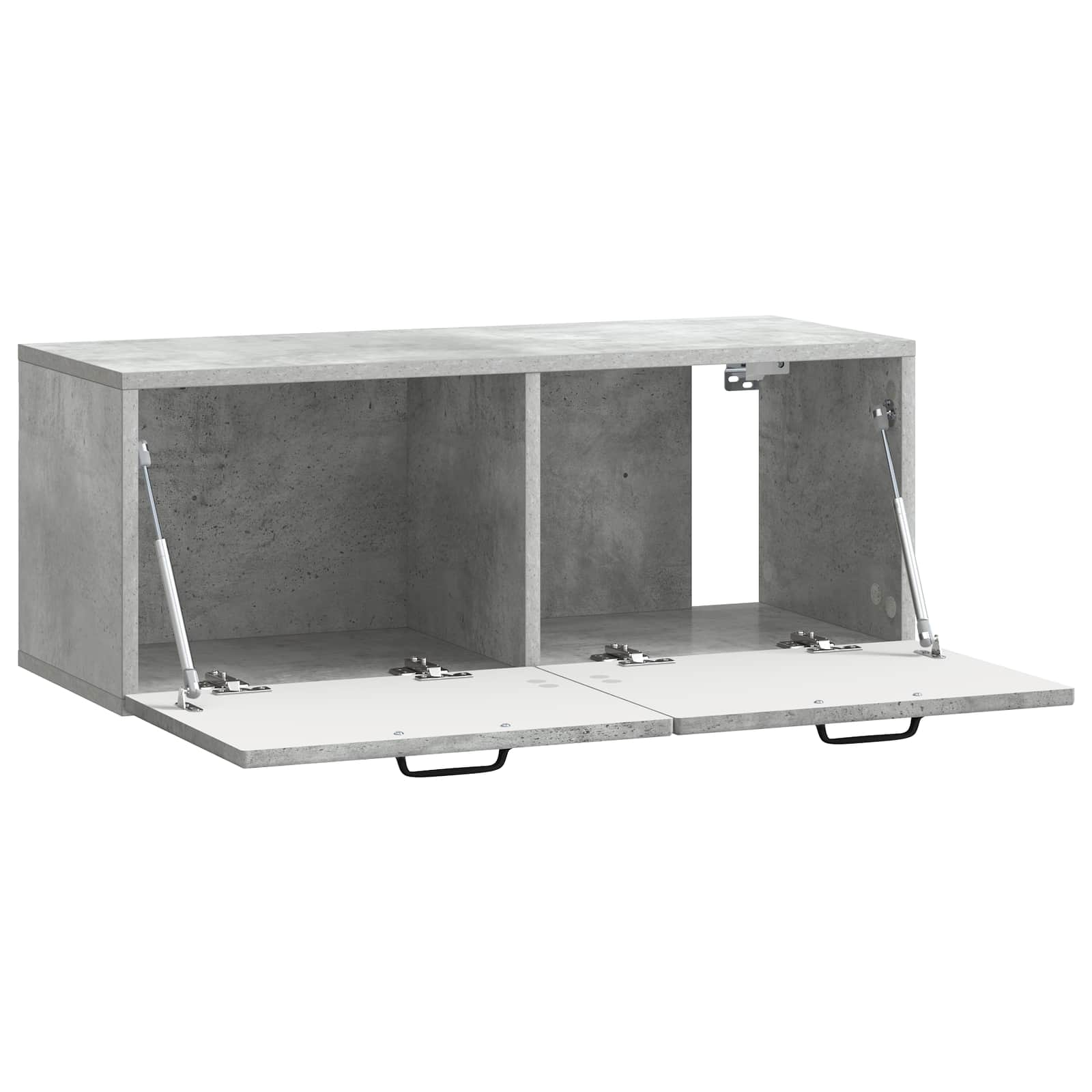 Wandmontierter TV-Schrank Betongrau 78,5 x 31 x 30 cm