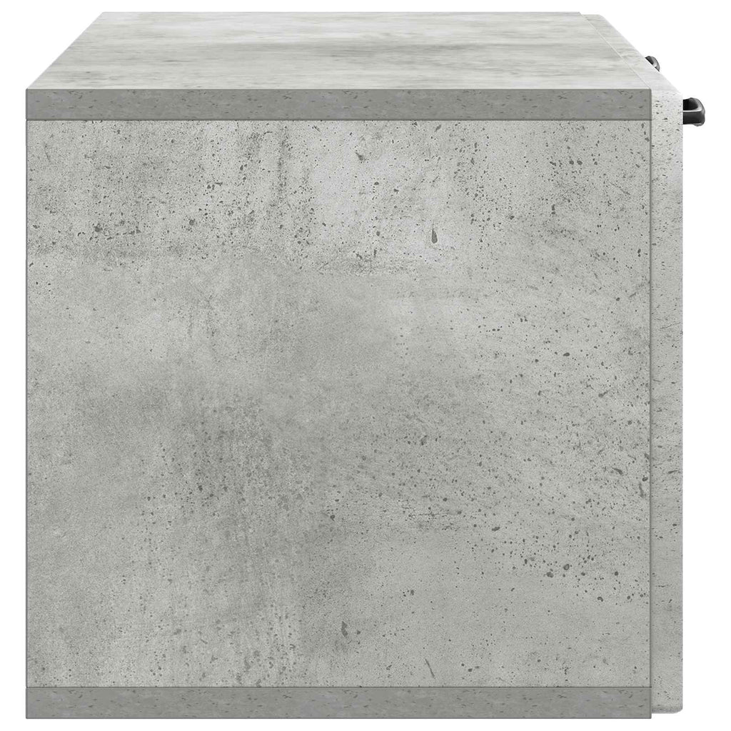 Wandmontierter TV-Schrank Betongrau 78,5 x 31 x 30 cm