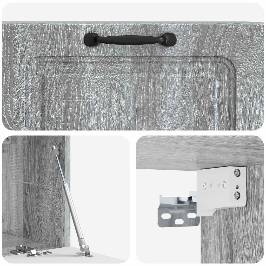 Wandmontierter TV-Schrank Graues Sonoma 78,5 x 31 x 30 cm