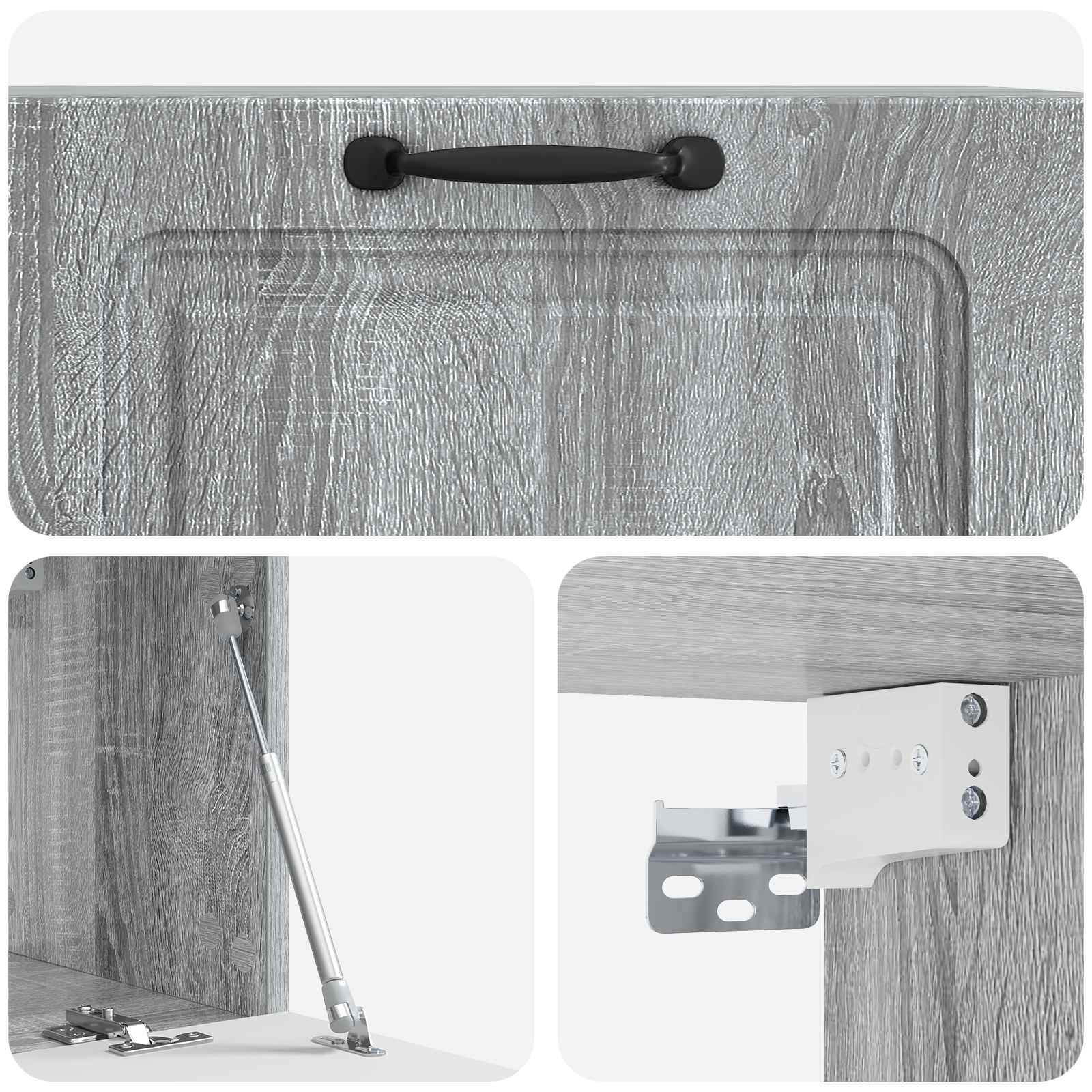 Wandmontierter TV-Schrank Graues Sonoma 78,5 x 31 x 30 cm
