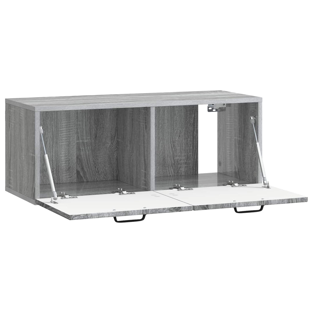 Wandmontierter TV-Schrank Graues Sonoma 78,5 x 31 x 30 cm