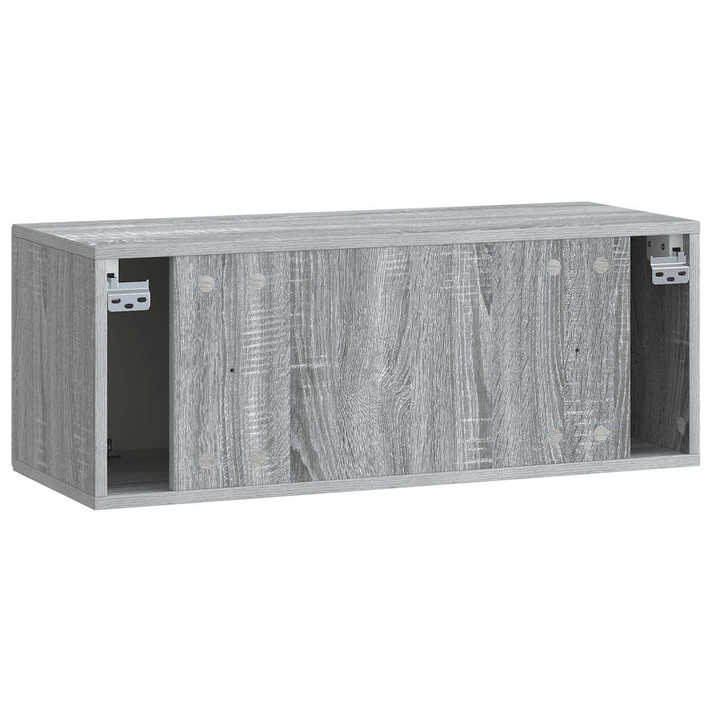 Wandmontierter TV-Schrank Graues Sonoma 78,5 x 31 x 30 cm