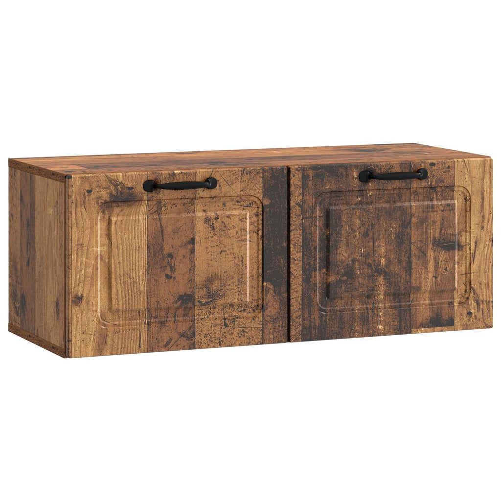 Wandmontierter TV-Schrank Altholz 78,5 x 31 x 30 cm