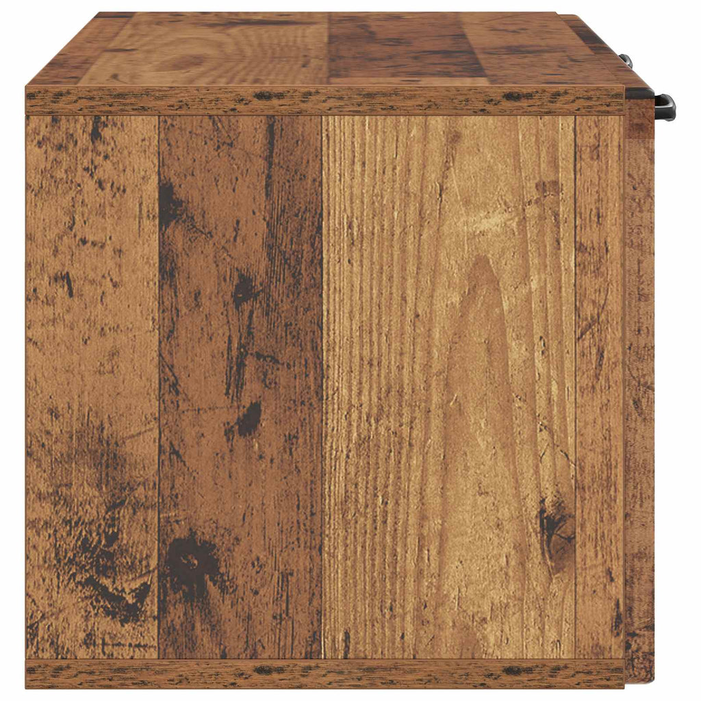 Wandmontierter TV-Schrank Altholz 78,5 x 31 x 30 cm