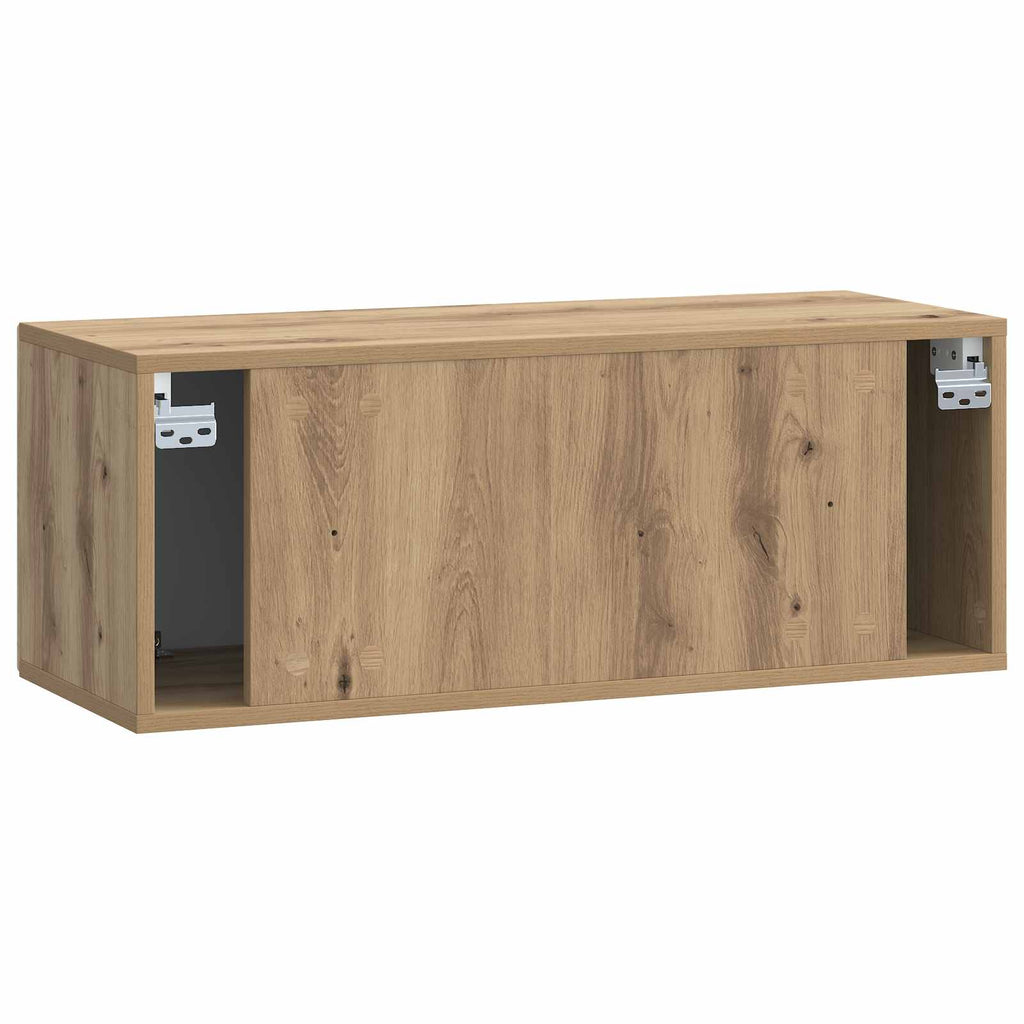 Wandmontierter TV-Schrank Artisan-Eiche 78,5 x 31 x 30 cm