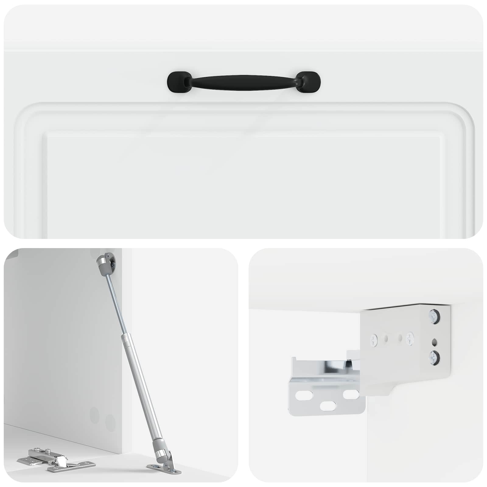 Wandmontierter TV-Schrank Weiß 98 x 31 x 30 cm Holzwerkstoff