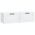 Wandmontierter TV-Schrank Weiß 98 x 31 x 30 cm Holzwerkstoff