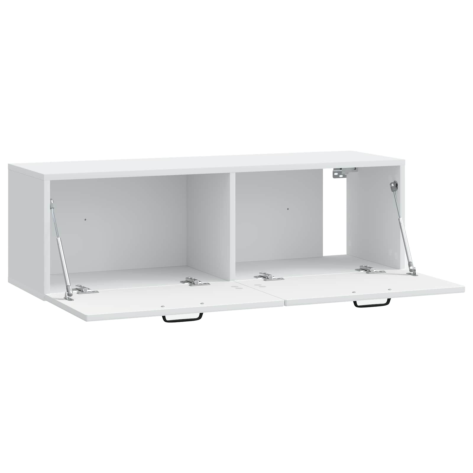 Wandmontierter TV-Schrank Weiß 98 x 31 x 30 cm Holzwerkstoff