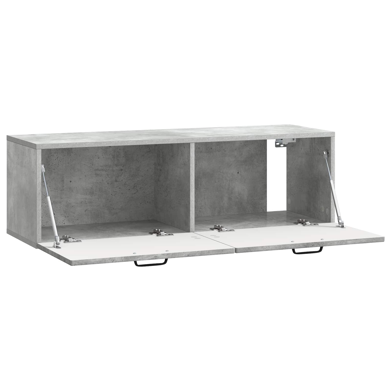 Wandmontierter TV-Schrank Betongrau 98 x 31 x 30 cm