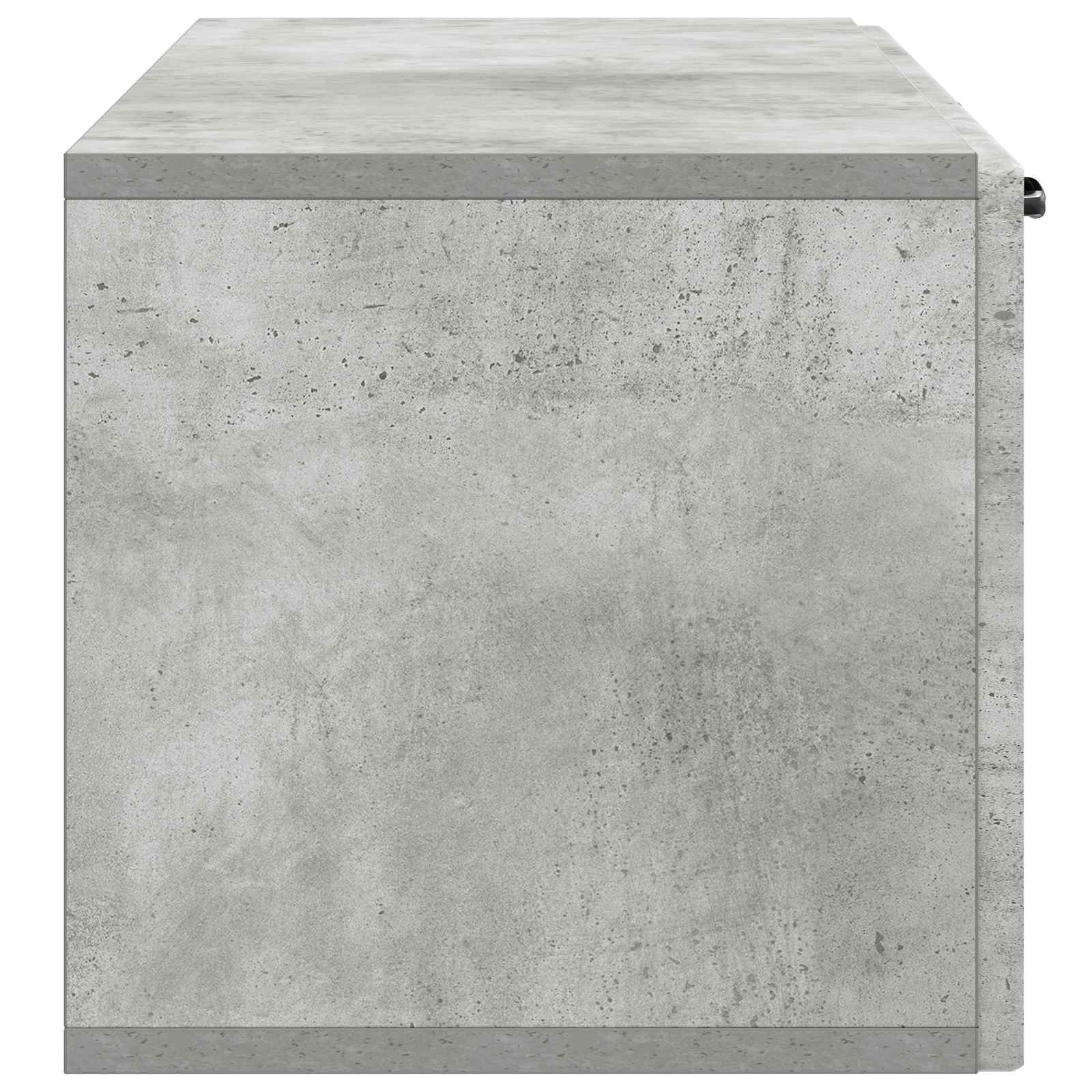 Wandmontierter TV-Schrank Betongrau 98 x 31 x 30 cm