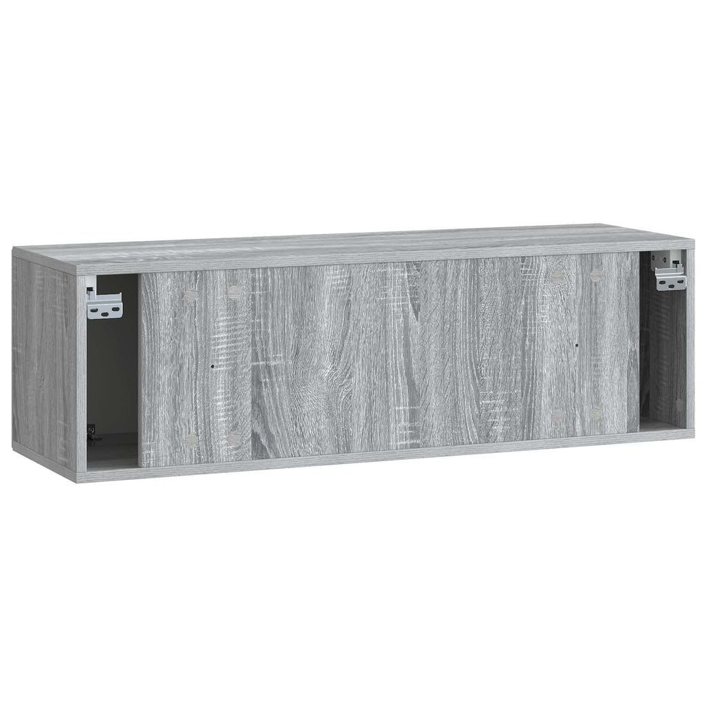 Wandmontierter TV-Schrank Graues Sonoma 98 x 31 x 30 cm
