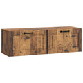 Wandmontierter TV-Schrank Altholz 98 x 31 x 30 cm Holzwerkstoff
