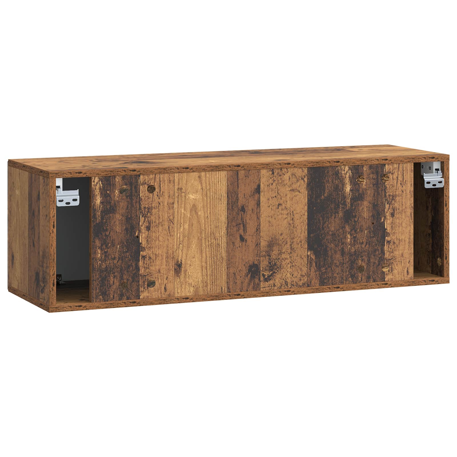 Wandmontierter TV-Schrank Altholz 98 x 31 x 30 cm Holzwerkstoff