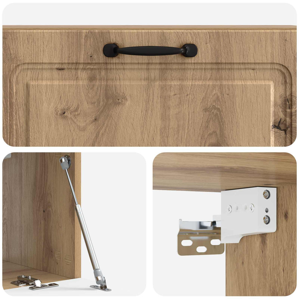 Wandmontierter TV-Schrank Artisan-Eiche 98 x 31 x 30 cm