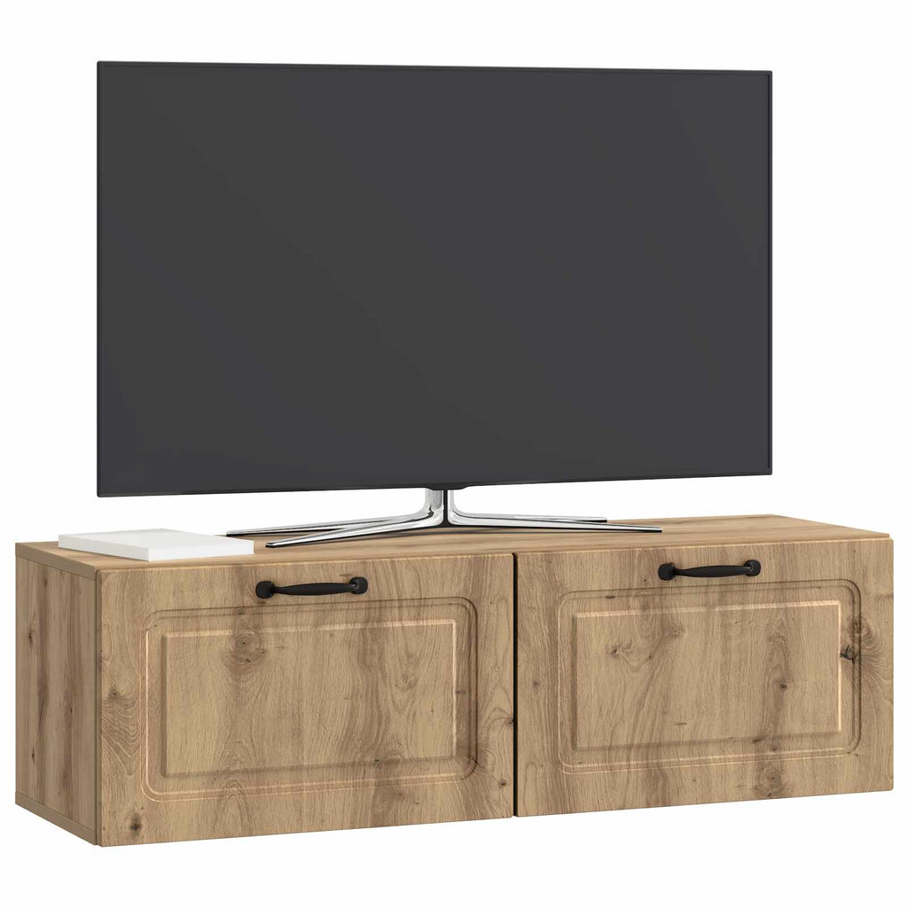 Wandmontierter TV-Schrank Artisan-Eiche 98 x 31 x 30 cm