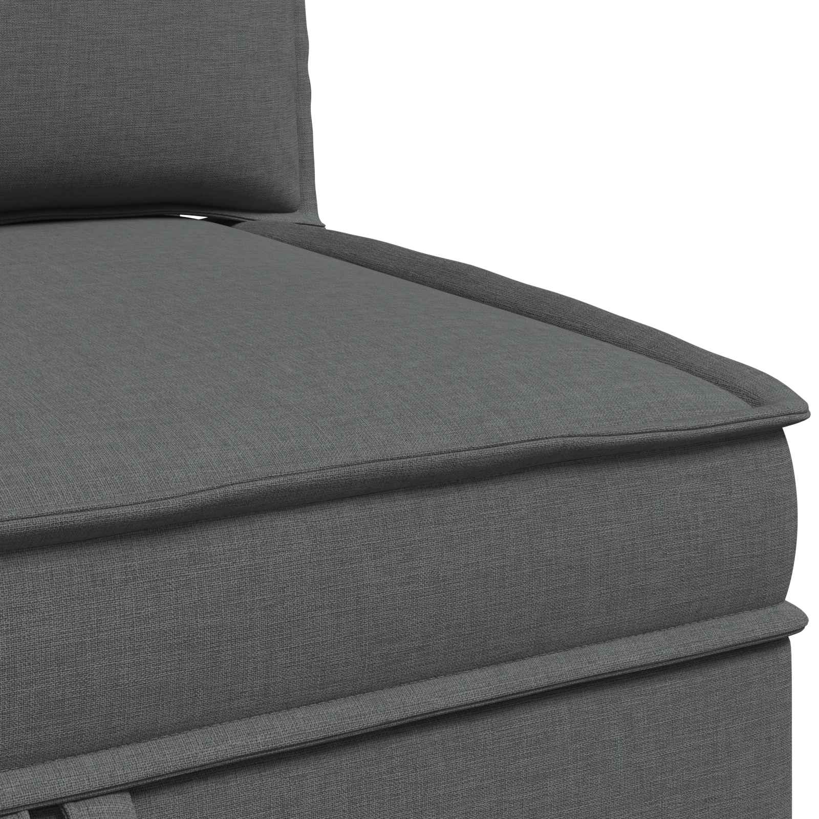 Modular Sofa Set mit Stauraum 4 pcs Dunkelgrau Stoff