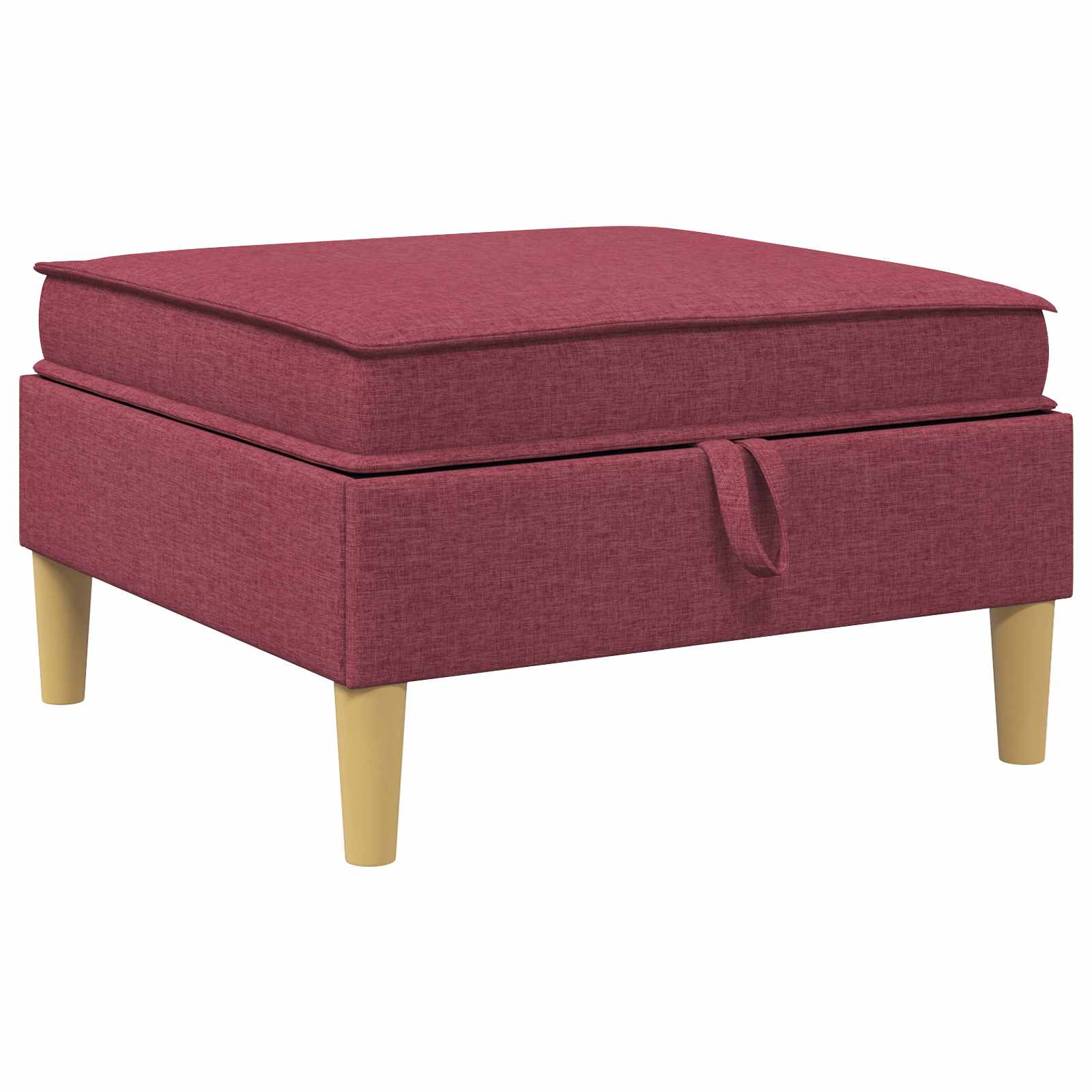 Modular Sofa Set mit Stauraum 6 pcs Weinrot Stoff