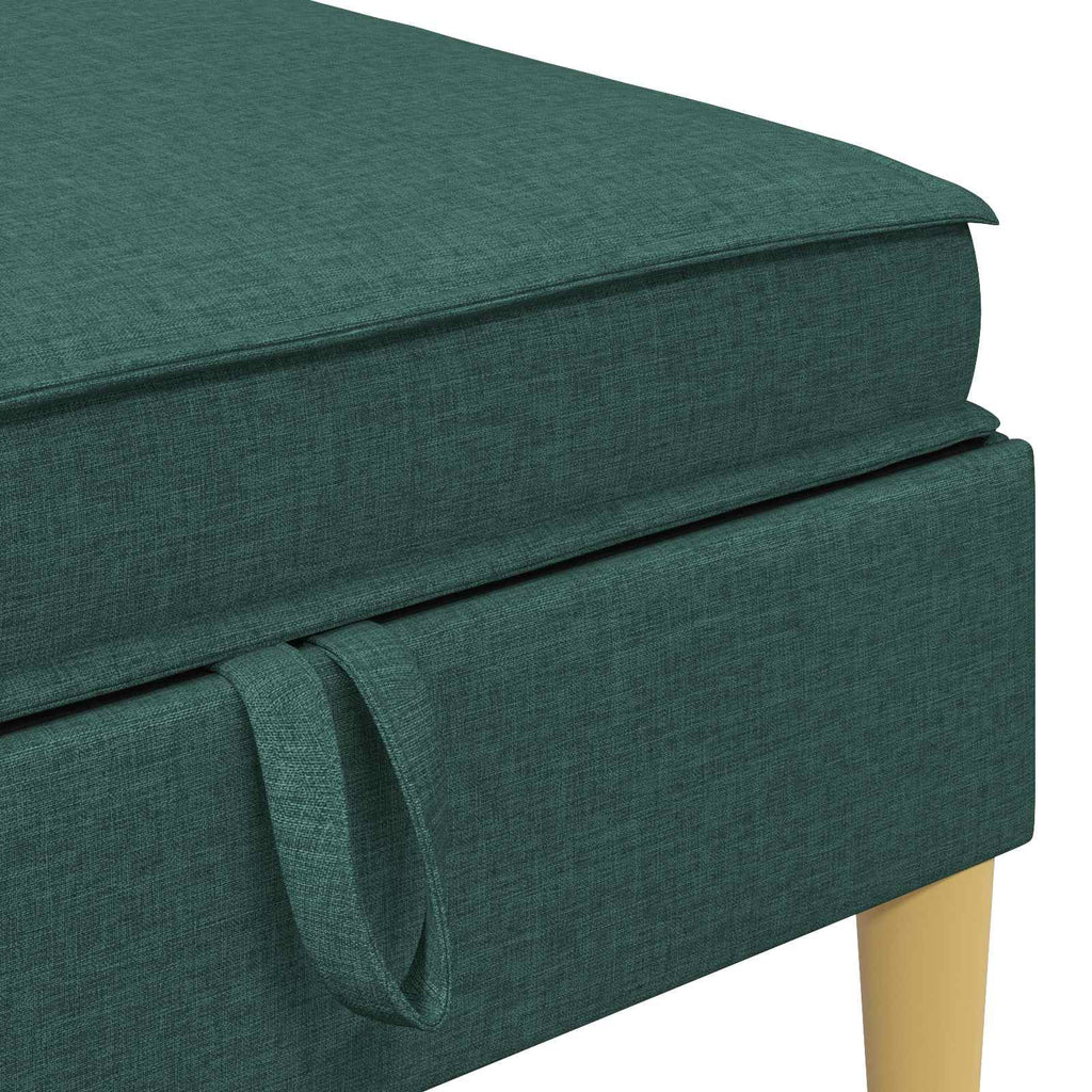 Modular Sofa Set mit Stauraum 6 pcs Dunkelgrün Stoff