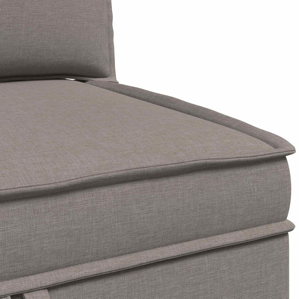 Modular Sofa Set mit Stauraum 4 pcs Taupe Stoff