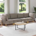 Modular Sofa Set mit Stauraum 4 pcs Taupe Stoff