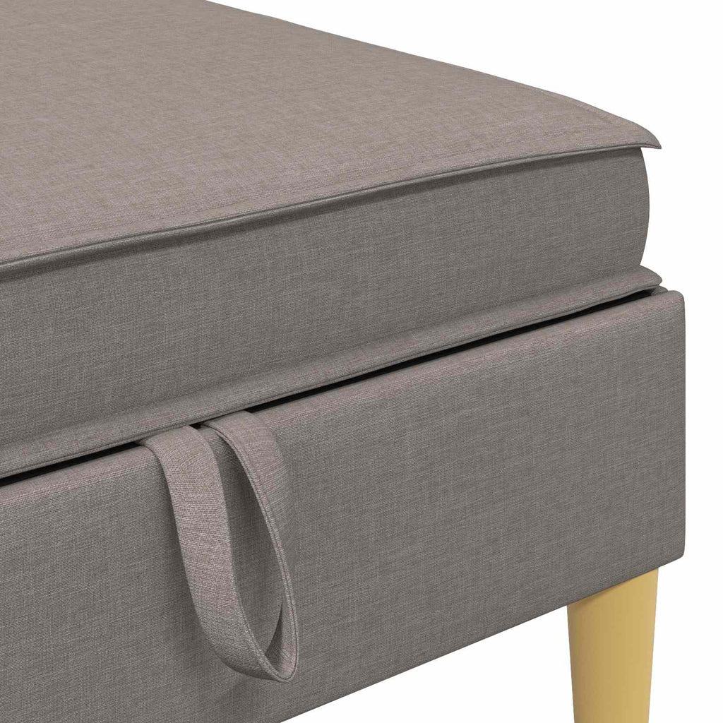 Modular Sofa Set mit Stauraum 5 pcs Taupe Stoff