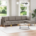 Modular Sofa Set mit Stauraum 5 pcs Taupe Stoff