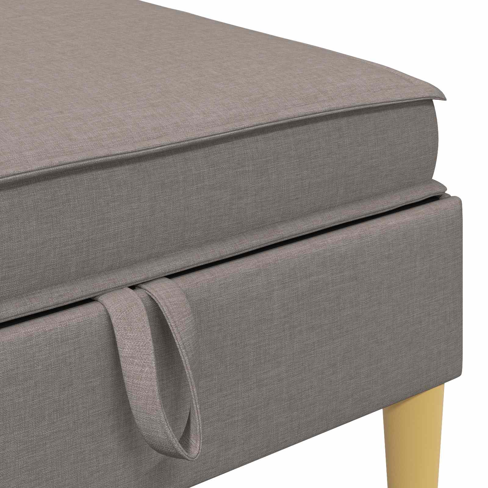 Modular Sofa Set mit Stauraum 6 pcs Taupe Stoff