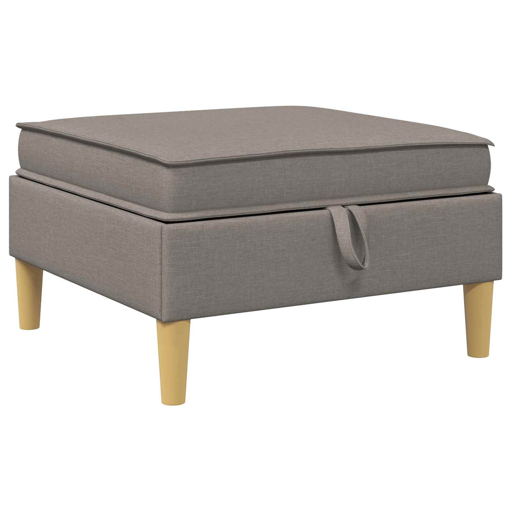Modular Sofa Set mit Stauraum 6 pcs Taupe Stoff
