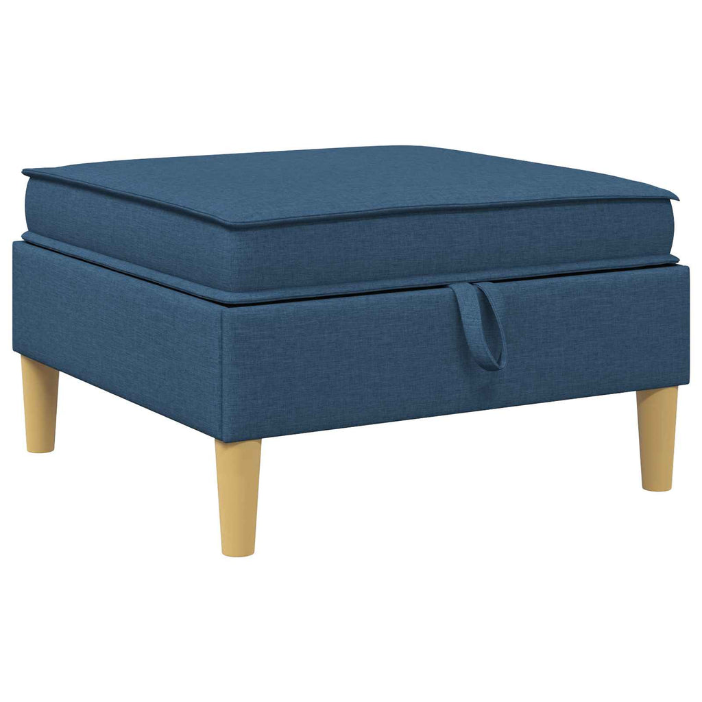 Modular Sofa Set mit Stauraum 6 pcs Blau Stoff