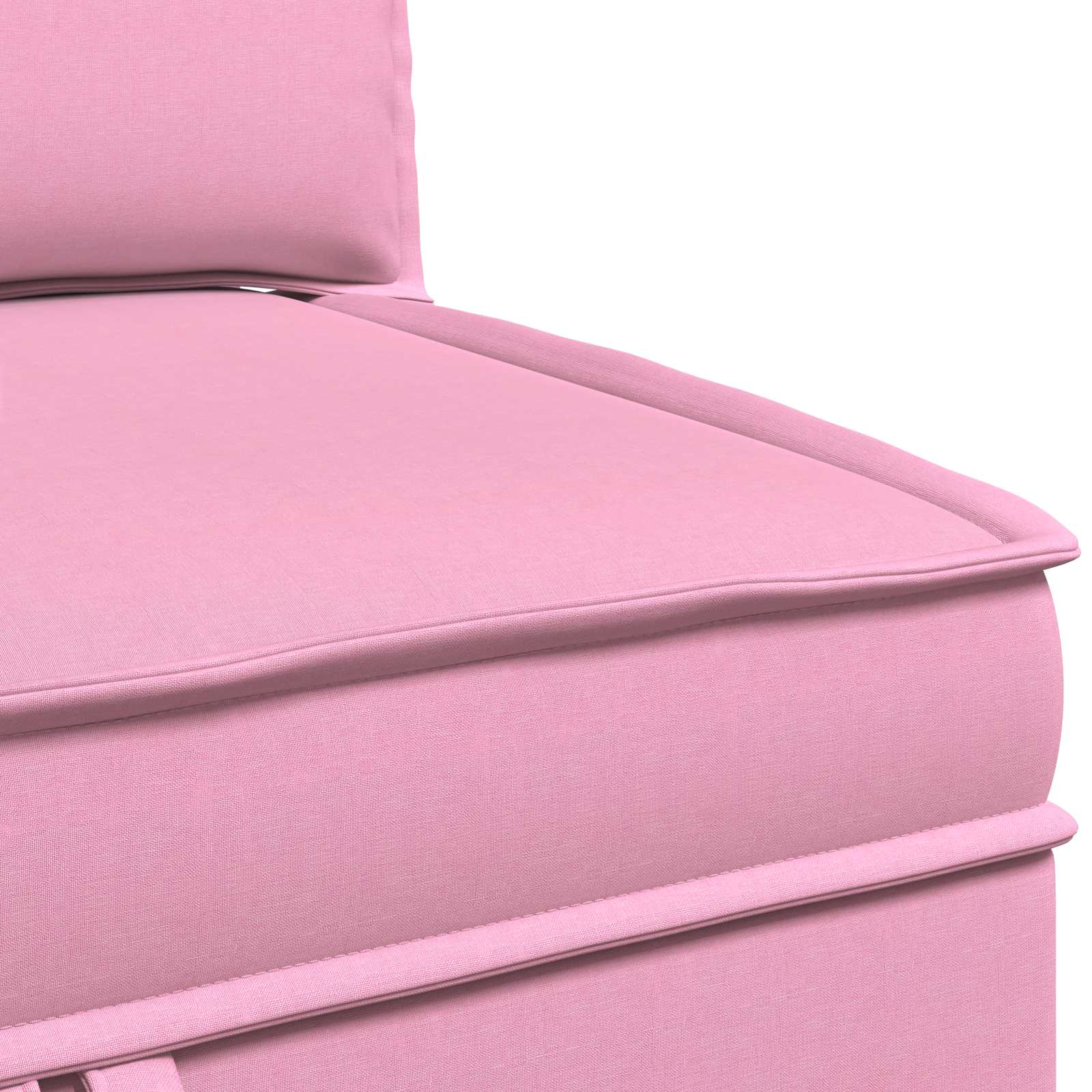 Modular Sofa Set mit Stauraum 3 pcs Rosa Stoff
