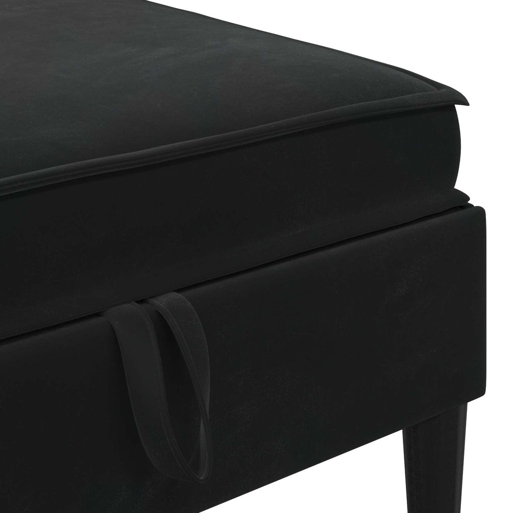 Wohnzimmergarnitur mit Kissen mit Speicher 6 pcs Schwarz Samt