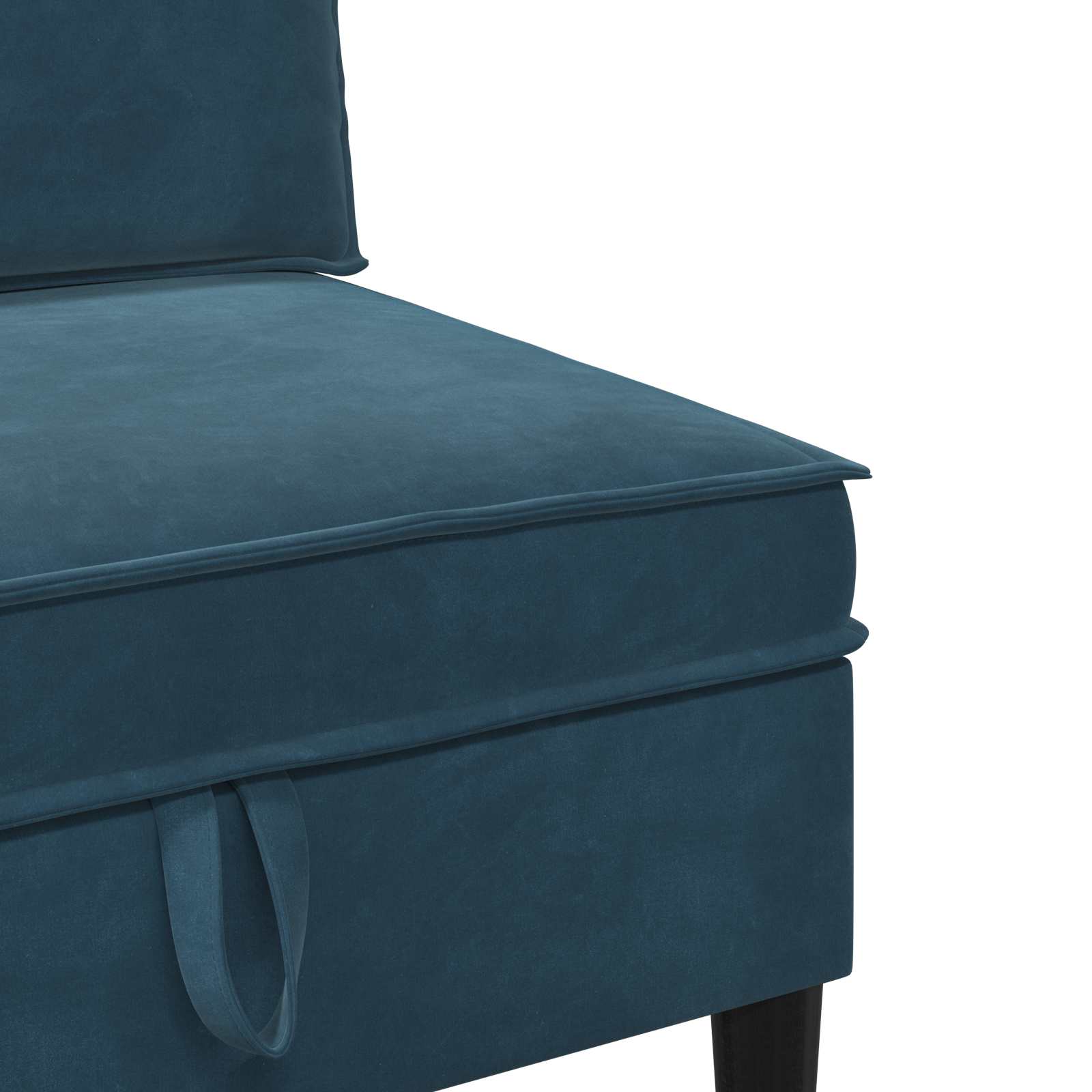 Wohnzimmergarnitur mit Kissen mit Speicher 4 pcs Blau Samt