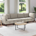 Wohnzimmergarnitur 4 pcs Hafer Stoff