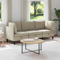 Wohnzimmergarnitur 3 pcs Sand Stoff