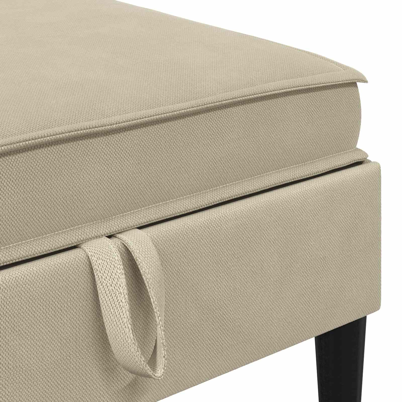 Wohnzimmergarnitur 5 pcs Sand Stoff