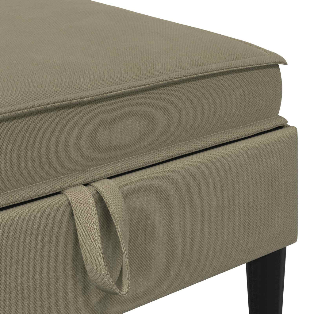 Wohnzimmergarnitur 6 pcs Khaki Stoff