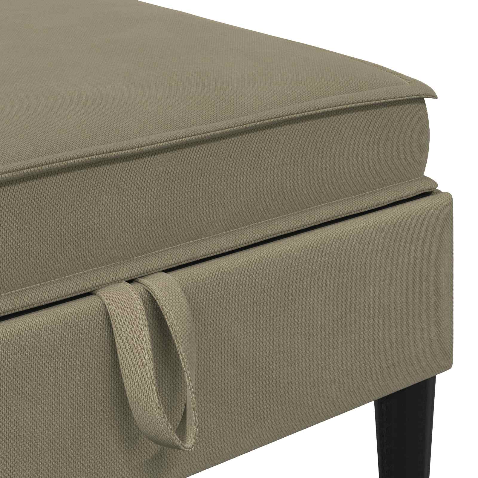 Wohnzimmergarnitur 6 pcs Khaki Stoff