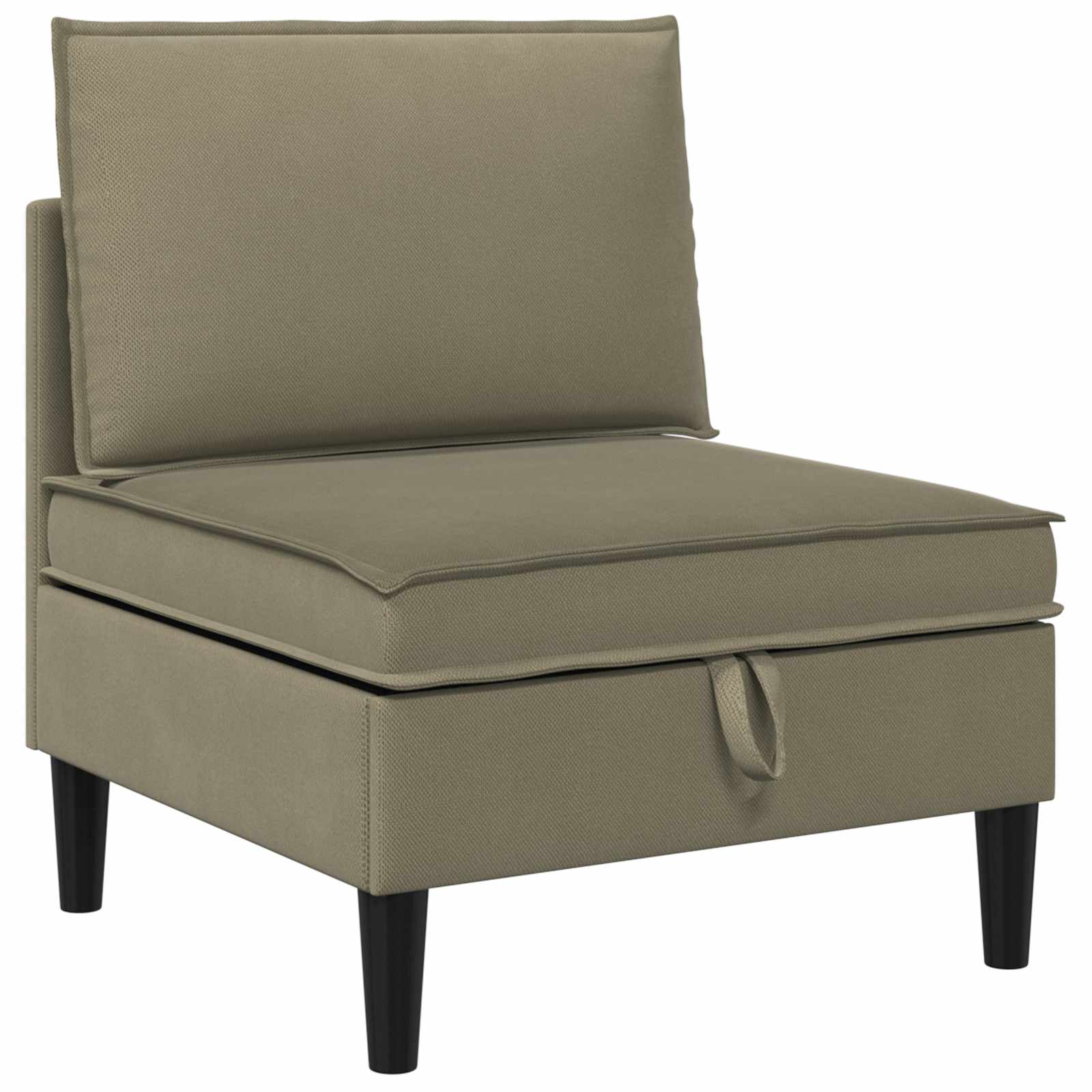 Wohnzimmergarnitur 6 pcs Khaki Stoff