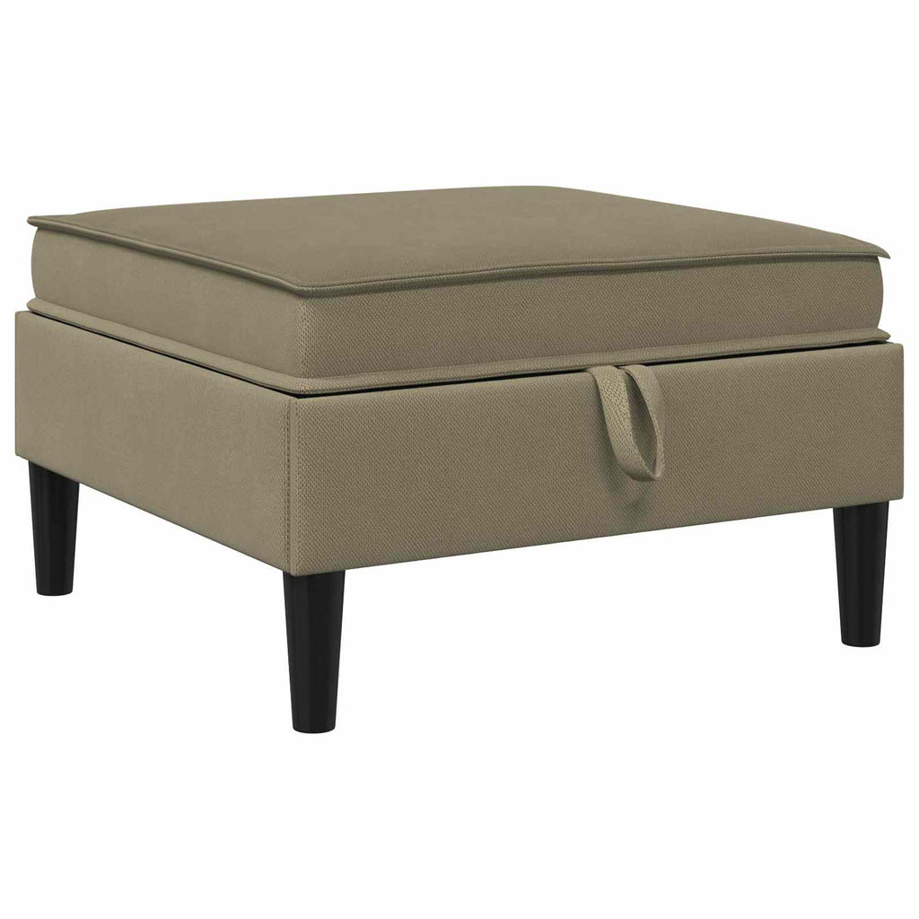 Wohnzimmergarnitur 6 pcs Khaki Stoff